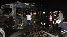 土耳其汽車爆炸（圖／美聯社／達志影像）