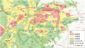 台北市土壤液化潛勢區 圖/翻攝自內政部營建署土壤液化潛勢區地圖