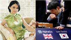 黑嘉嘉,AlphaGo,棋王,李世乭,美女,圍棋
▲合成圖／翻攝自黑嘉嘉 Joanne Missingham臉書、美聯社／達志影像