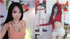 郭Mini,直播,鬥魚TV,女主播,熱舞▲合成圖／翻攝自郭Mini微博、YouTube