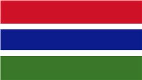 甘比亞國旗　圖／翻攝自維基百科