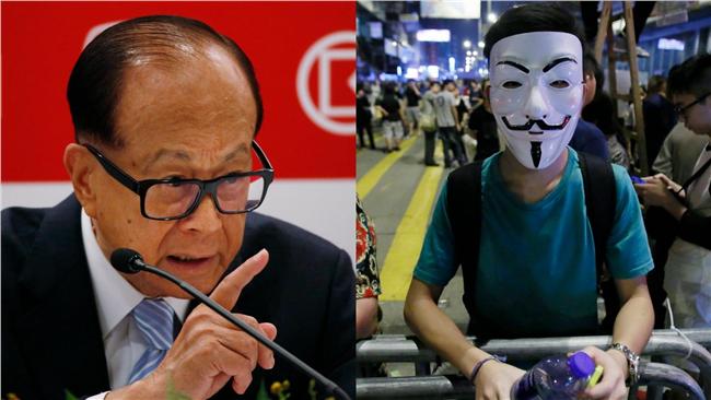 港首富李嘉誠：沒有香港人支持獨立