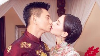 閃圖／吳奇隆劉詩詩世紀婚禮吻不停