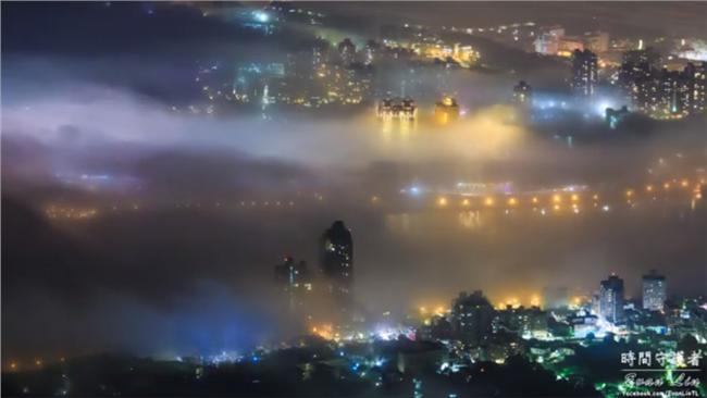 硬漢嶺夢幻琉璃光夜景　網友：太美啦
