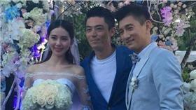 霍建華和劉詩詩、吳奇隆友好交情。（圖／翻攝自新浪娛樂微博）