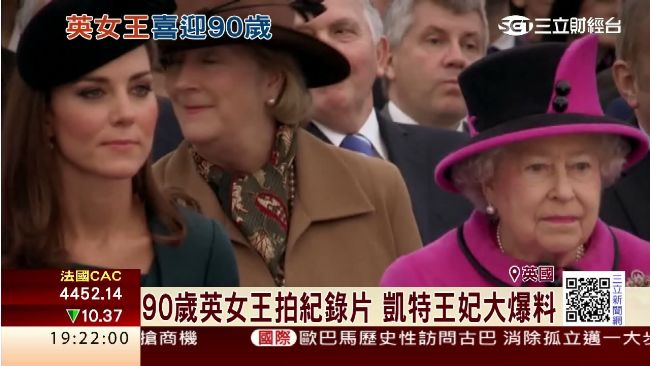 英女王90歲紀錄片　凱特王妃大爆料