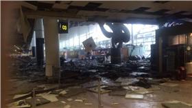 比利時機場爆炸（圖／翻攝自Twitter）