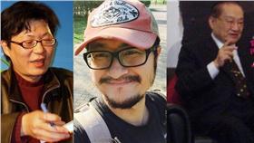 痞子蔡、九把刀、金庸（合成圖／翻攝自臉書、維基百科）