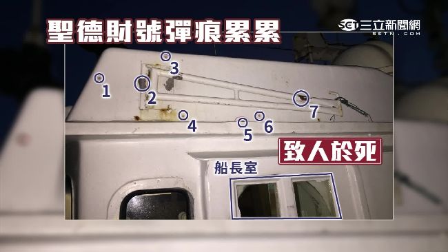 聖德財號彈痕累累　子彈瞄準船長室