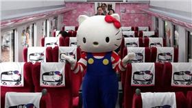 Hello Kitty,台鐵,枕巾 圖／翻攝自CNN