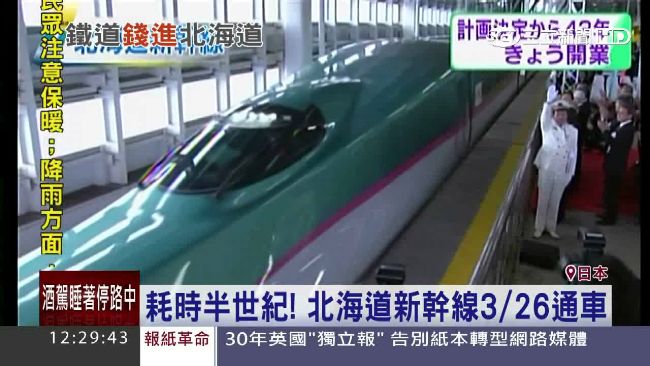 耗時半世紀！北海道新幹線通車