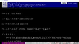 反黑店PTT妨礙名譽