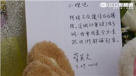 蔡英文、小燈泡、卡片／網友提供