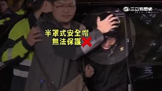 默契？警僅給殺童嫌犯半罩式安全帽