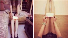 iPhone 6腿。（圖／翻攝自微博）