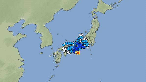 日本三重縣外海　發生規模6.1地震