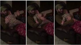 抱抱,父女／擷自臉書