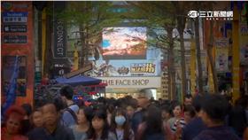 台北市西門町逛街人潮