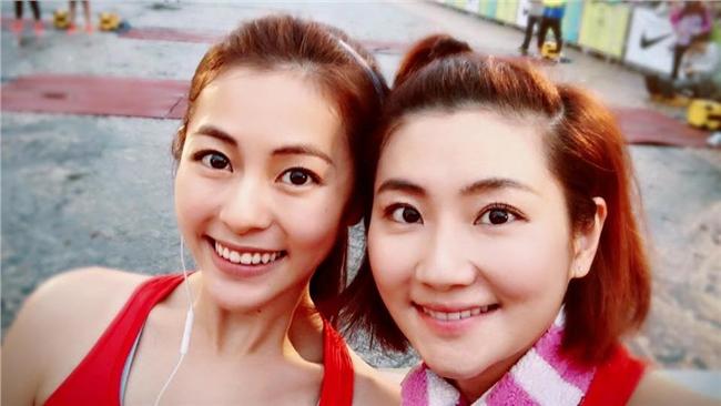 圖／Selina完賽緊牽妹妹有洋蔥