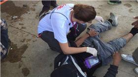 無國界醫生於希臘-馬其頓交界伊多梅尼穿越站（Idomeni）
翻攝自MSF_Sea 推特
https://twitter.com/MSF_Sea