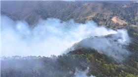 台中市長林佳龍今（11）日就在臉書發文，感謝昨天下午的一場及時雨，梨山的森林大火受到控制了！