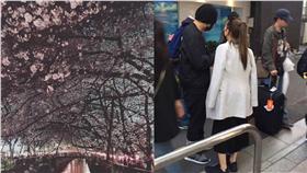 周杰倫、昆淩東京逛街／翻攝自昆凌、諾坎普的飲水機微博