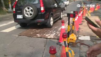 工地鋪設鐵板不平　車壓過如打雷聲響