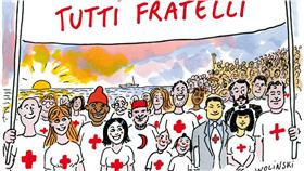 國際紅十字會。（圖／取自臉書-Swiss Red Cross Youth / Jugend SRK / Jeunesse CRS）