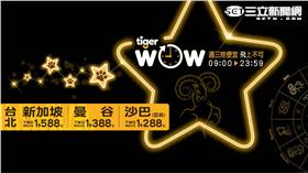 台灣虎航週三TigerWoW全新當月星座企畫-牡羊座。（圖／台灣虎航提供）