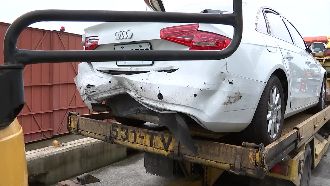 疑未保持距離　國道3號15車連環撞