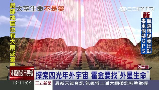 富豪砸錢找外星人　霍金加入探索計畫