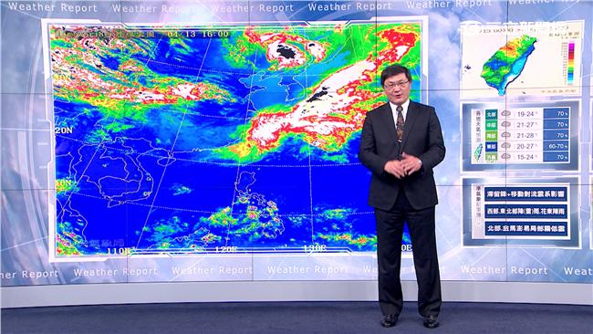 明下雨時間長又強　白天溫度明顯下降