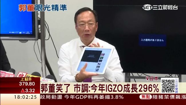 郭台銘押對寶　IGZO成長看好