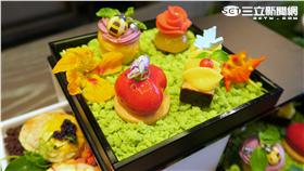 寒舍艾麗酒店The Terrace以春天花園餐桌為靈感，推出「Garden Tea Party 花園午茶派對」。（圖／寒舍艾麗提供）