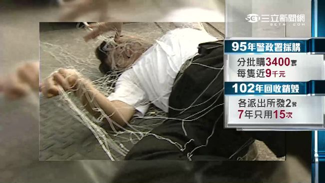 不傷人命擒匪徒　警自購「防暴網槍」