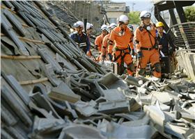 熊本強震,大地震,熊本城▲圖／路透社／達志影像