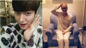 瘋狂粉絲為了李敏鎬剃光頭／翻攝自推特、微博