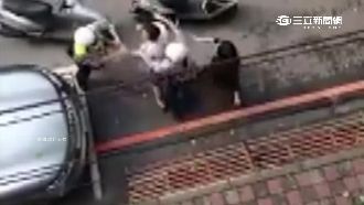 違規右轉不服取締　壯男揮拳打飛員警