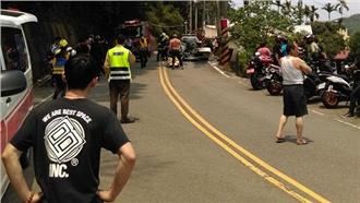 吉普車自撞山壁　一男一女無生命跡象