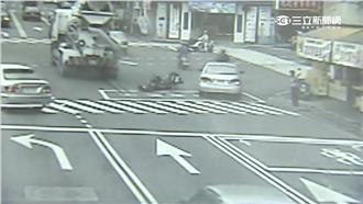 疑靠混凝土車太近　騎士遭輾爆頭慘死