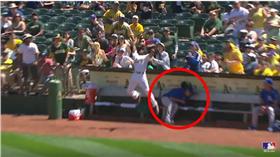 王建民險遭球擊中（圖／翻攝自ＭＬＢ官網）