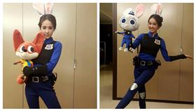 ▲蔡依林扮「真人茱蒂」超萌。（圖／翻攝自蔡依林臉書） https://www.facebook.com/hoo.jcai/photos