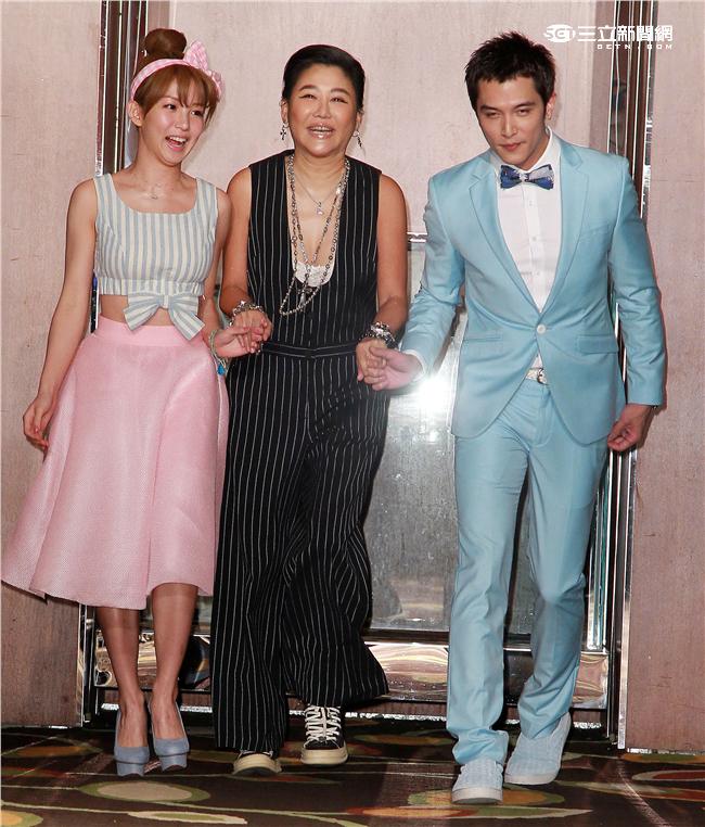 邱澤、郭書瑤、藍心湄。（記者邱榮吉/攝影