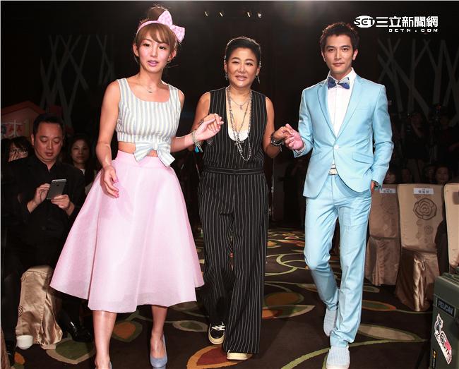 邱澤、郭書瑤、藍心湄。（記者邱榮吉/攝影