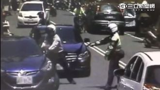 通緝犯鬧區駕車衝撞　警開兩槍逼投降