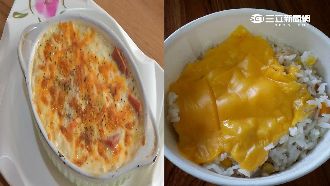 這是焗烤飯？起士片加白飯要價60元