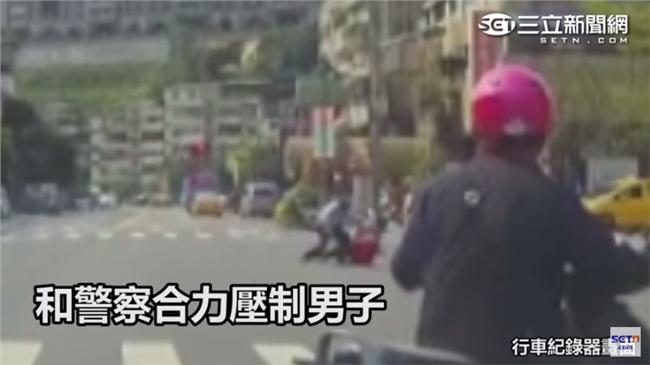影／「高風險」醉男白天街頭砍警