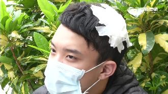 騎士持鐵棍毆學生　頭部濺血縫17針