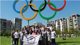 圖為2012倫敦奧運選手村升旗典禮（圖／體育署提供）