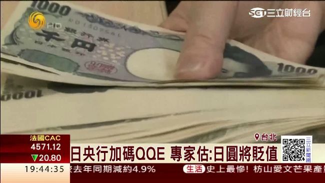 日銀總裁預告：將加碼QQE規模